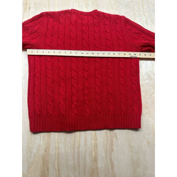 Lauren Ralph Lauren Red Cable Knit Sweater - Picture 7 of 7